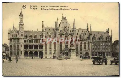 Cartes postales Bruges Hote Du Gouvernement Provincial