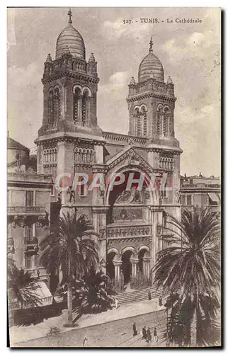 Cartes postales Tunis La Cathedrale