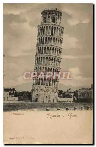 Cartes postales Ricordo Di Pisa Il Campanile