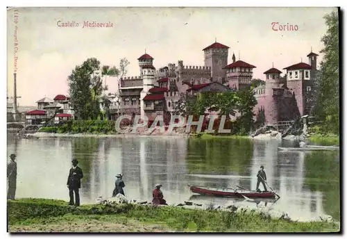 Cartes postales Castello Medioevale Torino