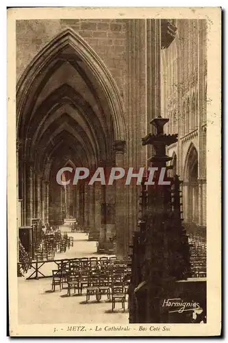 Cartes postales Metz La Cathedrale Bas Cote Sud