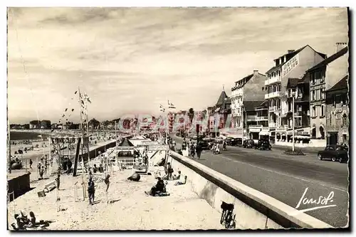 Moderne Karte La Cote d&#39Amour La Baule Vue generale de la plage et le nouveau boulevard Sables d4Or Helios