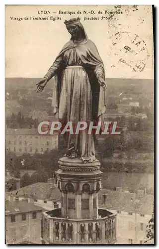 Ansichtskarte AK Lyon Basilique ND de Fourviere Vierge de l&#39ancienne eglise