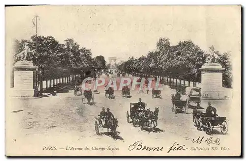 Cartes postales Paris L&#39Avenue des Champs Elysees