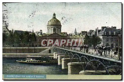 Cartes postales Paris Pont des Arts et l&#39Institut