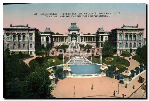 Cartes postales Marseille Ensemble Du Palais Longchamp