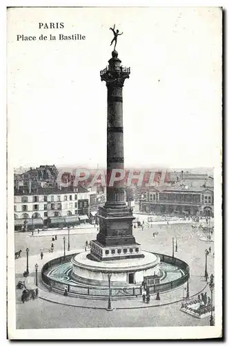 Cartes postales Paris Place de la Bastille