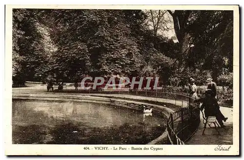 Ansichtskarte AK Vichy Le Parc Bassin des Cygnes