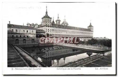 Ansichtskarte AK Monasterio del Escorial Estanque de la Huerta