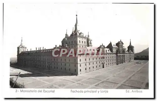 Cartes postales Monasterio del Escorial Fachada principal y Lonja