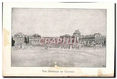 Cartes postales Vue Generale Du Chateau Versailles