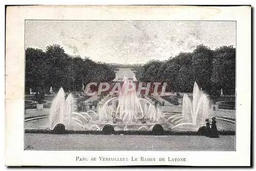 Ansichtskarte AK Parc De Versailles Le Bassin De Latone Versailles