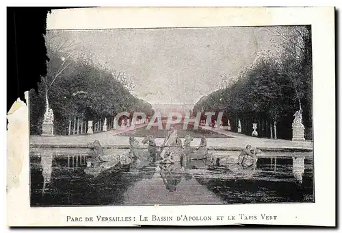 Ansichtskarte AK Parc De Versailles Le Bassin D&#39Apollon et le tapis vert