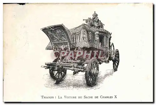 Cartes postales Versailles La voiture du sacre de Charles X