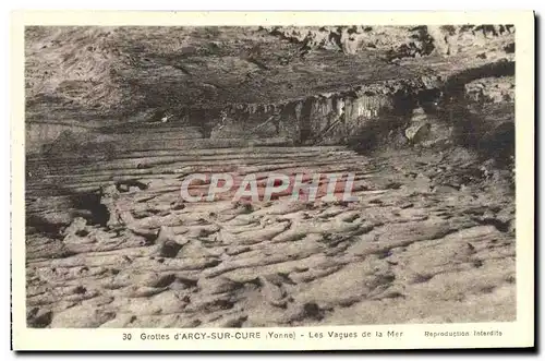 Cartes postales Grottes d&#39Arcy Sur Cure Les Vagues de la Mer