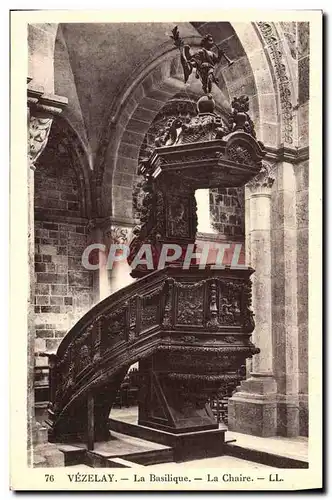 Ansichtskarte AK Vezelay La basilique La Chaire