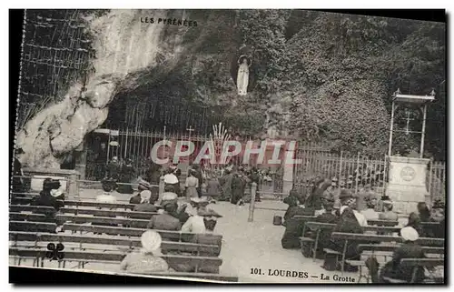 Cartes postales Les Pyrenees Lourdes La Grotte