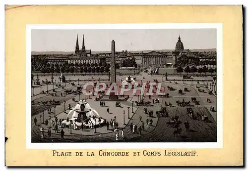 Cartes postales Place De La Concorde Et Corps Legislatif