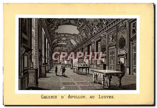 Cartes postales Paris Galerie D&#39Apollon Au Louvre