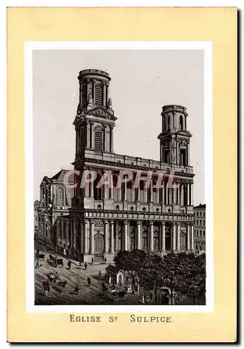 Cartes postales Paris Eglise St Sulpice