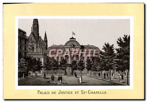 Ansichtskarte AK Paris Palais De Justice Et Ste Chapelle