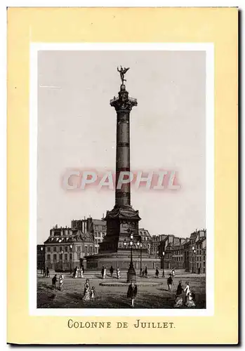 Cartes postales Paris Colonne De Juillet