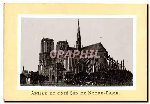 Cartes postales Paris Abside Et Cote Sud De Notre Dame