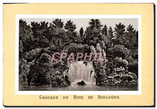 Cartes postales Paris Cascade Du Bois De Boulogne