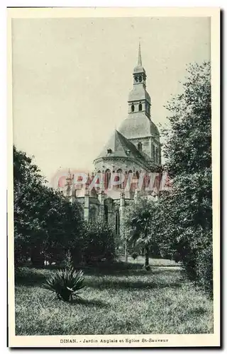 Cartes postales Dinan Jardin Anglais et Eglise