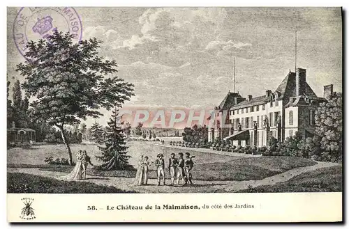 Ansichtskarte AK Le Chateau de la Malmaison du cote des Jardins Napoleon 1er