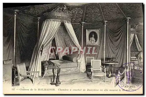 Cartes postales Chateau de la Malmaison Chambre a coucher de Josephine