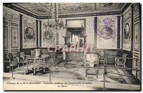 Cartes postales Chateau de la Malmaison Ancienne residence de l&#39imperatrice Josephine Le salon
