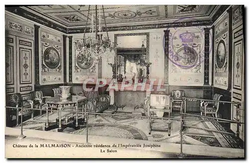 Cartes postales Chateau de la Malmaison Ancienne residence de l'imperatrice Josephine Le salon