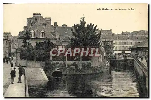 Ansichtskarte AK Quimper Vue sur le Steir