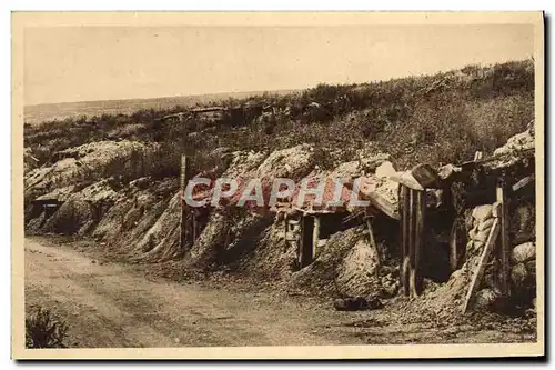 Cartes postales Emplacement de batteries surplombant le Ravin de la Mort Militaria