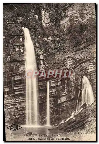 Cartes postales Le Haut Jura Cascade de Flumen