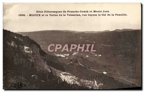 Cartes postales Mijoux et la Valleee de la Valserine vus depuis le col de la Faucille