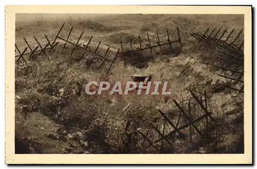 Cartes postales Fort de Douaumont Point de chute d'un allemand Proximite de l'endroit normale du Fort Mili