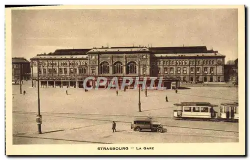 Cartes postales Strabourg La Gare Tramway