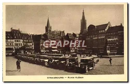 Cartes postales Strabourg Place Kleber Automobiles