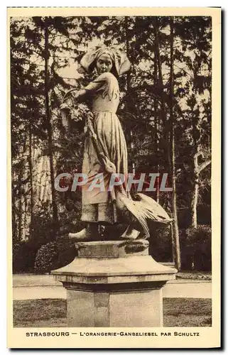 Cartes postales Strasbourg L'Orangerie Cigogne