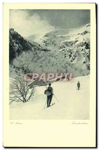 Ansichtskarte AK L&#39Hiver dans les Hautes Vosges Ski