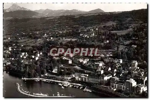 Cartes postales moderne Evian Les Bains Vue aerienne le Port les Hotels et la Dent d&#39Oche