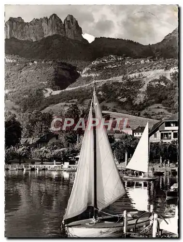 Cartes postales moderne Lac d&#39Annecy Le Port de Talloires Bateau