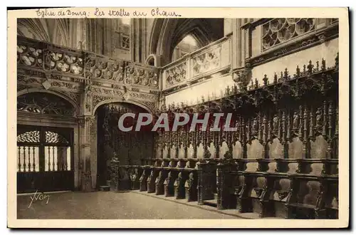 Ansichtskarte AK Bourg Eglise de Brou Les Stalles du Choeur