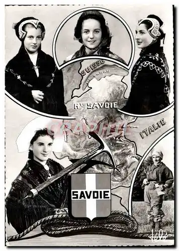 Cartes postales moderne La Savoie Costumes de Tarentaise Maurienne et le Ramoneur Folklore