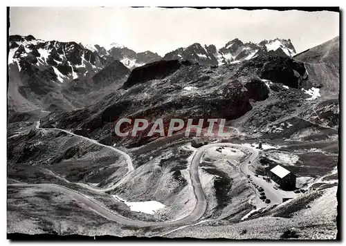 Cartes postales moderne Route Des Grandes Alpes Col Du Galibier Sommet du col La Meije et les Ecrins