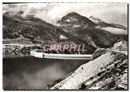 Moderne Karte Barrage de Tignes Le Villege des Boisses le Dome de la Sache et le Mt Pourri