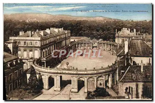 Cartes postales Nancy Hemicycle de la Carriere Palais du Gouvernement