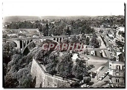 Moderne Karte Luxembourg Le Pont Adolphe Boulevard Roosevelt